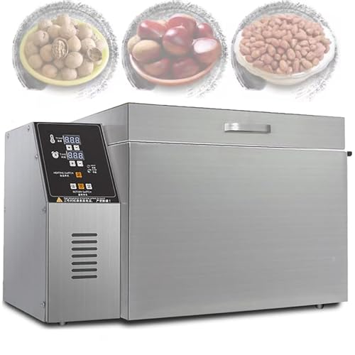 ZOLPINL Tostadora eléctrica de café de 2400 W para Frutos Secos, tostadora Comercial de Granos de café con Tubo Calefactor de Acero Inoxidable, Temperatura y Tiempo Ajustables, para cacahu