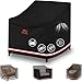 Turtle Life Patio - Copridivano singolo, impermeabile, antivento, tessuto Oxford con rivestimento in PVC, 90 x 98 x 76 cm, colore: Nero immagine