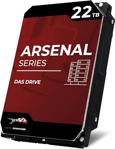 Image of Water Panther Arsenal 22TB SATA 7200RPM 3.5-Inch DAS Hard Drive (Renewed)