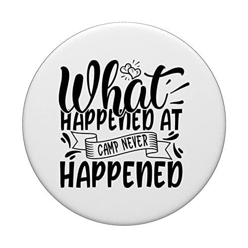 What Happened At Camp Never Happened PopSockets Swappable PopGrip, Black - Image 3