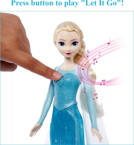 Mattel Disney Frozen Toys Singende Elsa Puppe in charakteristischer Kleidung - vue 3