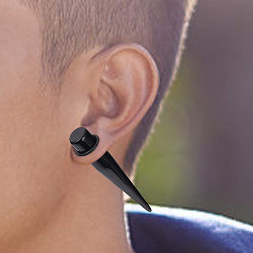 Oyaface 24Pc Big Gauges Kit Ear Stretching 00G-20Mm Acrylic Taper Plug Tunnels Piercing Black Kits #TOP5