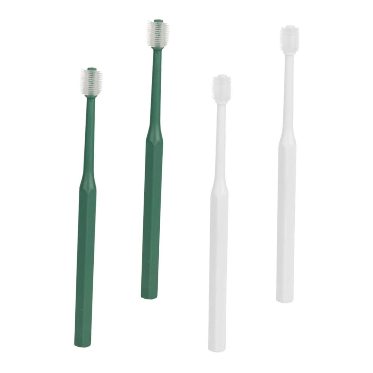 CIYODO 4pcs Pet Toothbrushes Dog Cat Puppy Oral Care Brush Set Portable Pet Supplies