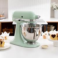 KitchenAid Küchenmaschine - Artisan - Kippbarem Food Processor - Teigknetmaschine mit 3 Zubehör und Schüssel aus Edelstahl - 4.8 L - Pistazie – Ansicht 5