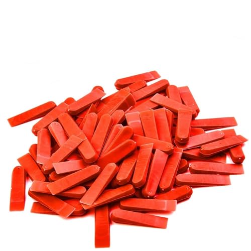 100 cuñas niveladoras de azulejos, espaciadores de sistema de nivelación de azulejos reutilizables de 5 mm de alto, clips de posicionamiento, cuña for fijación de espacios de cerámica for piso de pare