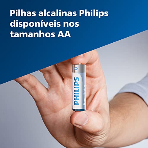 Pilha Philips alcalina AA 1.5V com 4 unidades LR6P4B/59