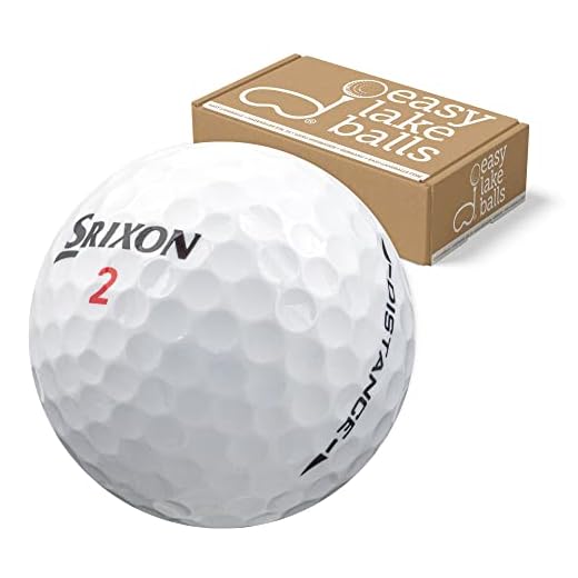 Easy Lakeballs 50 SRIXON Distance Pelotas DE Golf RECUPERADAS/Lake Balls - Calidad AAA/AA (A/B Grade) - EN Bolsa DE Red