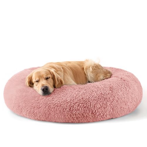 Dog Beds Large Sized Dog and Cats, 32in Pet Beds for Large Pet (Pink)