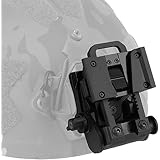 ナイトビジョンマウント L4G24 樹脂製 NVGマウント 軽量 サバゲーヘルメット アクセサリー (ブラック 樹脂製)