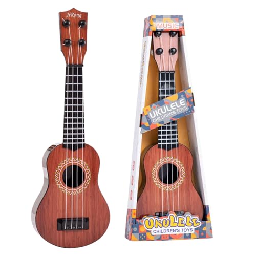 Guitare ukulélé pour Enfants, 36cm Guitare Jouet à 4 Cordes réglables, Instrument de Musique ukulélé pour Enfants, Mini Guitare Musicale éducative pour...