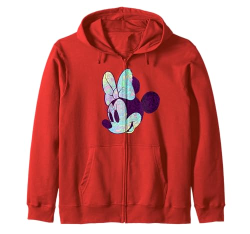 Mickey Minnie zip hoodie pastel doodle parfait pour les sorties décontractées