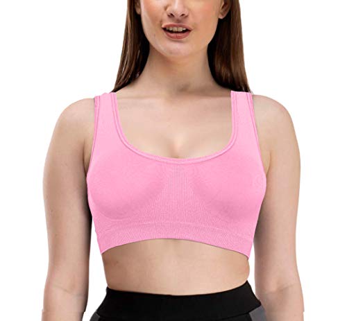 Image of Women's /Girl's Everyday Sports Air Bra Non-Padded, Non-Wired Molded Sport Bra