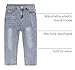 KIDSCOOL SPACE Baby Boy Jeans,Toddler Kid Ripped Elastic Band Inside Denim Pants,Light Blue,2-3 Years