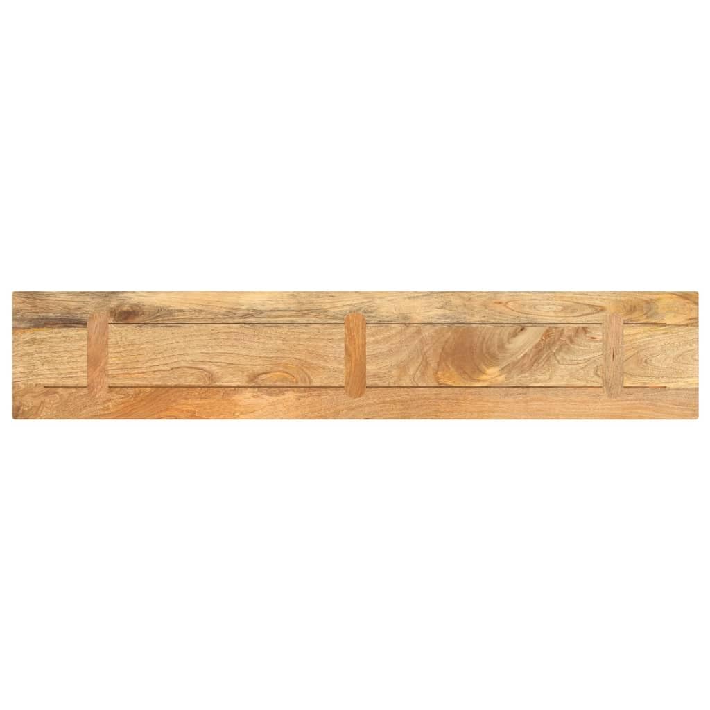 vidaXL Piano per Tavolo 140x40x2,5cm Rettangolare Legno Massello Mango