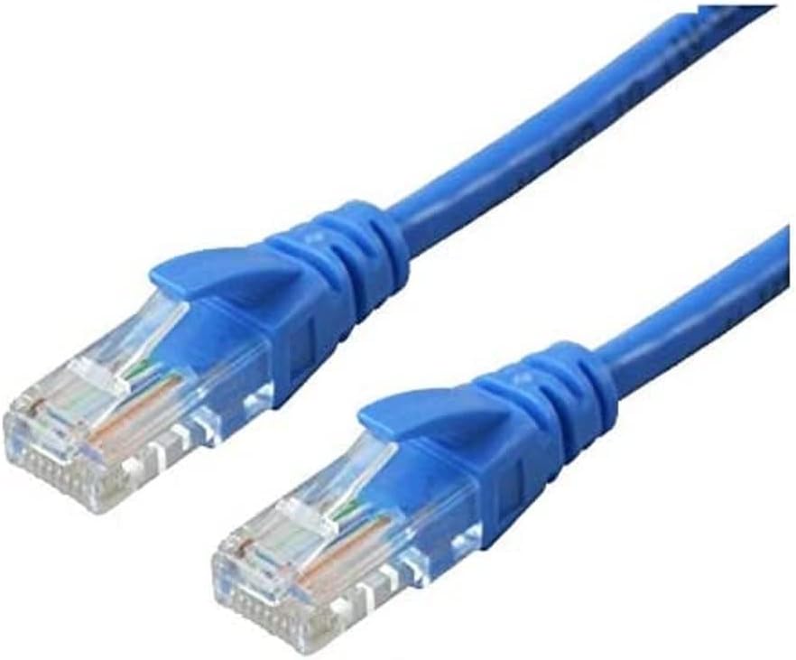 Alfais 5149 Cat6 Ethernet Patch Adsl İnternet Kablosu, 0.3 m, Mavi