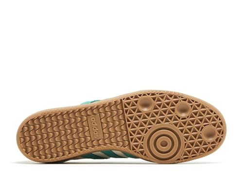 Image of adidas Originals Samba OG Womens Sneaker, Off White /Court Green /Hazy Green, Size 5