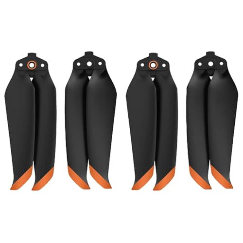 2ペア for DJI Air 2S プロペラブレード Air 2S/Mavic Air 2 ドローン対応 7238F 低ノイズ 翼の刃 オレンジストライプ