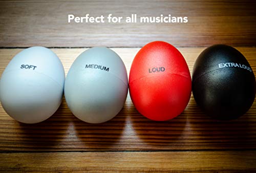 Meinl Percussion Egg Shaker Set - 4 verschillende volumes - Inclusief Soft, Medium, Loud, Extra Loud - Plastic, Multicolor (ES-SET) - Image 6