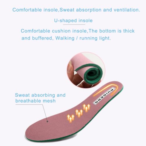 Image of RUIDENG Platform Sneakers for Women Walking All Day | Slip Resistant Work Shoes for Women Comfortable | 2 Inch Thick Wedge Rocker Bottom