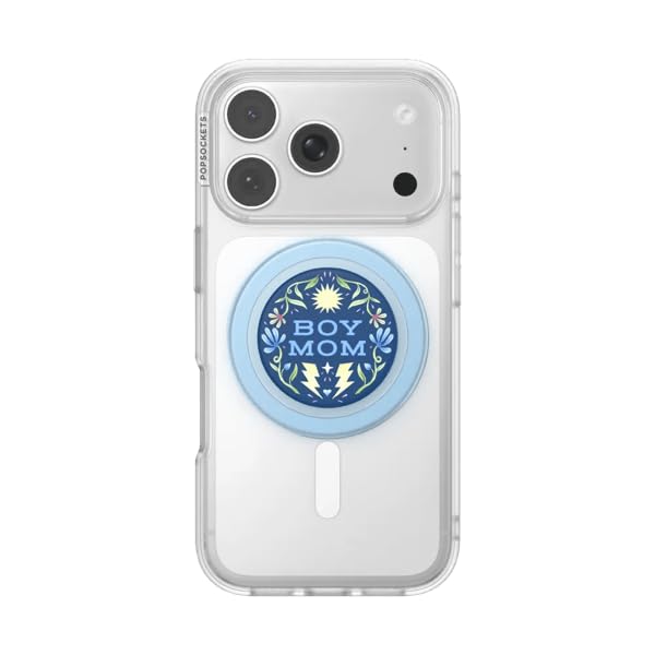 Image of PopSockets Phone Grip for MagSafe, Magnetic Holder, Phone Stand, Mom - Boy Mom