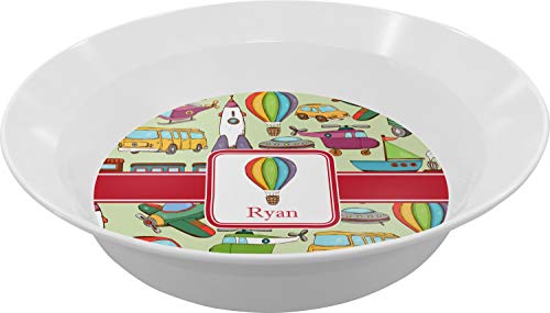 Personalized Vintage Transportation Melamine Bowl - 12 oz