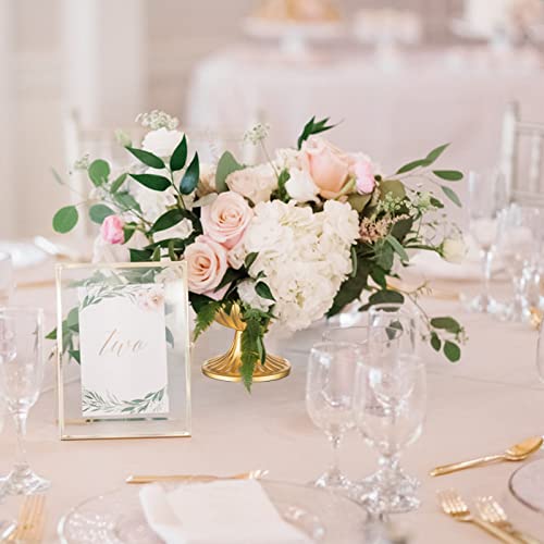 Sziqiqi Gold Flower Arrangement Pots For Centerpiece Table Decorations Metal Vase Urn Planter Decor For Home Wedding Party Christmas (3.7In-10Pcs, Gold) #TOP4