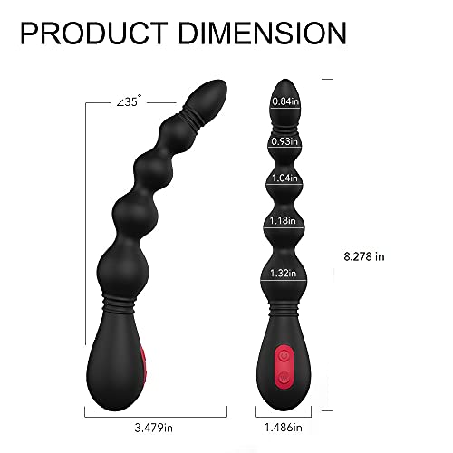 amal Plug Vibração Massagem Vara Amal Beads Plug Prostata Portátil Massagem À Prova D' Água Prazer