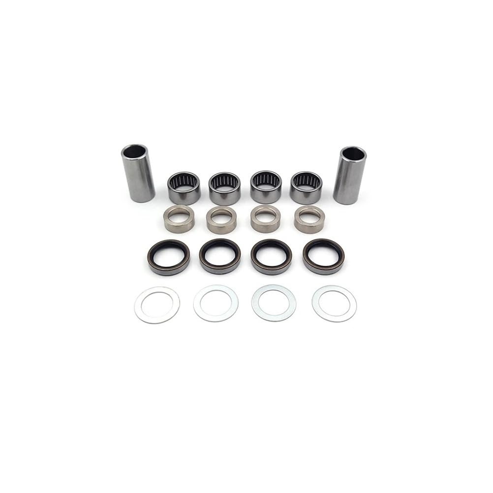 Motorcycle Swing Arm Repair Kit Rear Swingarm Bearing Oil Seal Shaft Bushing Liner Tube Rebuild for KT Husqva Husabe