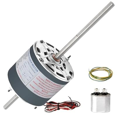 TEPU D1092 Rv Ac Fan Motor Replacement, Replaces Coleman mach Fan Motor 1468-3069, 7184-0156, 1/3 Hp, 115 Volts, 3.4 Amps, 1080/1675 RPM, 2-Speed Rv Air