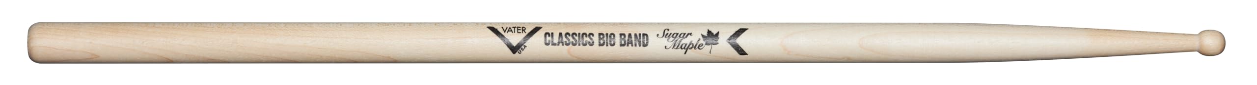 Vater Drumsticks VSMCBBW - Big Band Classic Series - Sugar Maple -Ball Wood Tip, Natural