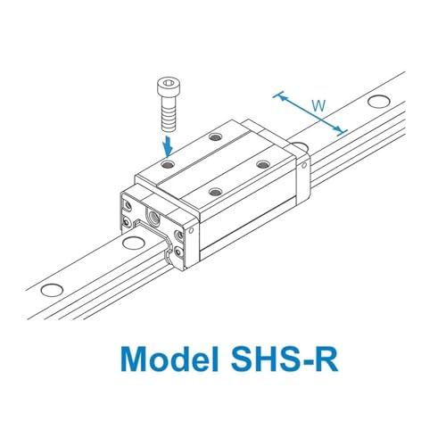 Guide linéaire SHS30R roulement à billes rail pour guidage de machine CNC - 2