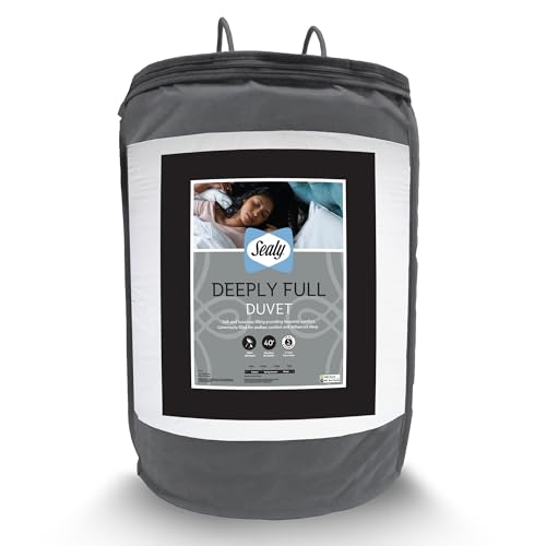 Sealy Deeply Full Super King - 10.5 Tog Hotel Quality Duvet Quilt Ideal All Year Round with Luxurious and Soft Fibres - Hypoallergenic and Machine Washable - Super King