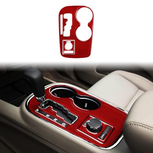 Image of Car Gear Shift Panel Decals for 2011 Dodge Durango Accessories Carbon Fiber Interior Stickers