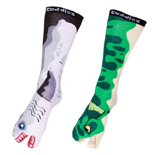 Calcetines de dos dedos para chanclas divertidos diseños de pesca talla M