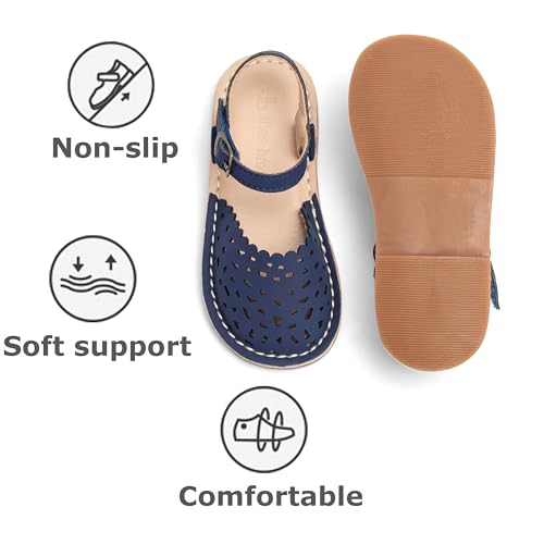 Image of THEE BRON Toddler Girls Espadrilles Sandals Hollow Out Rustic Dress Shoes