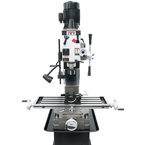 JET JMD-45VSPF Variable Speed Square Column Geared Head Mill/Drill with Newall DP500 2-Axis DRO