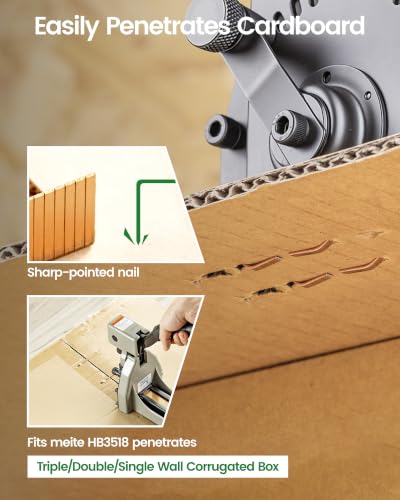 Image of meite Carton Closing Staples 1-3 /8 inch Wide Crown 3 /4 inch Leg 1,600PCS