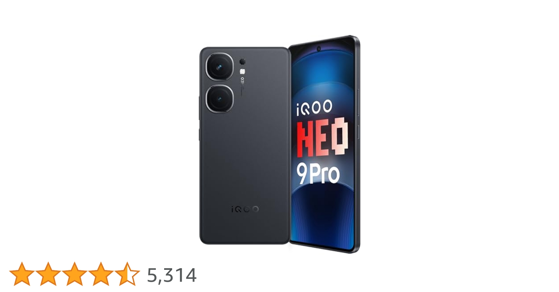 iQOO Neo9 Pro 5G (Conqueror Black, 12GB RAM, 256GB Storage