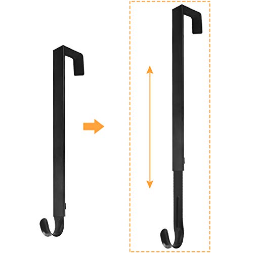 GameXcel Adjustable Wreath Hanger - Hang Your Wreath Easily on Your Front Door
