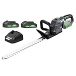 20-Inch Cordless Hedge Trimmer, Electric Handheld Bush Trimmer, 180° Rotatable Handle, with 2pack Battery and Charger (WHT52)