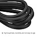 uxcell Screen Spline, 10M/32.81Ft Rubber Sealing Strip Window Screen Retainer, 5mm OD Black, 2 in 1 Combine Type