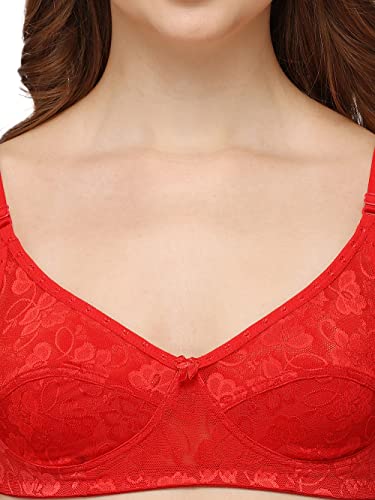Image of Women Cotton Bra Panty Set for Women Lingerie Set Bra Panty Set for Women with Sexy Bra Panty Set for Women Innerwear Pack of 1 Sets Color:-Pink