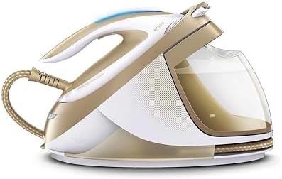 Philips Dampfbügelstation PerfectCare Elite, Weiß, 2400 W | 490 g Dampfstoß, 7,2 Bar Pumpendruck, OptimalTEMP, T-ionicGlide-Sohle, 1,8 L, leichtes Bügeleisen (GC9642/60)
