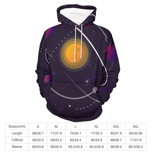 Sweatshirt Espace pull unisexe à capuche et manche longue taille S cosy