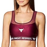 Under Armour Womens Project Rock Removeable Padded Sports Bra (Large) Purples