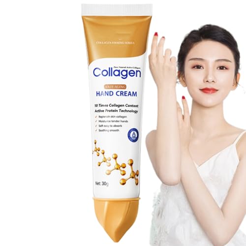Collagen Anti-Aging Hand Cream,10 Times Collagen Content,Replenishes Skin Collagen Moisturizes Hands,Collagen Hand Cream (1pc)