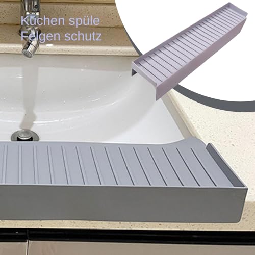 Protection évier silicone 10,2x50,8 cm pour cuisiner l'esprit tranquille