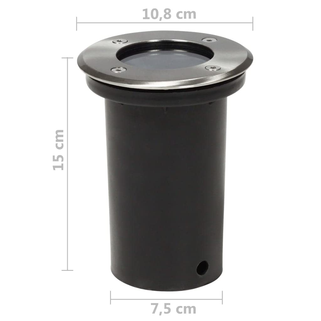 vidaXL Lampy najazdowe okrągłe (3 sztuki)