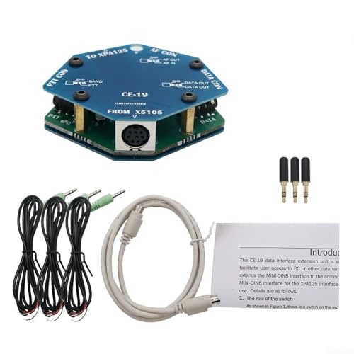 CE-19 Data Interface Expansion Card For XIEGU X5105 G90 ACC PTT XPA125 Internal Computer Networking Cards, MINI-DIN8 Port Into Standard 3.5mm Stereo Jack