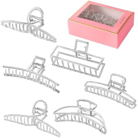 LUKACY 6 Pack Large Hair Clips Cover